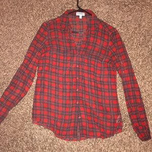 Express Brand Plaid Portofino - Size Medium